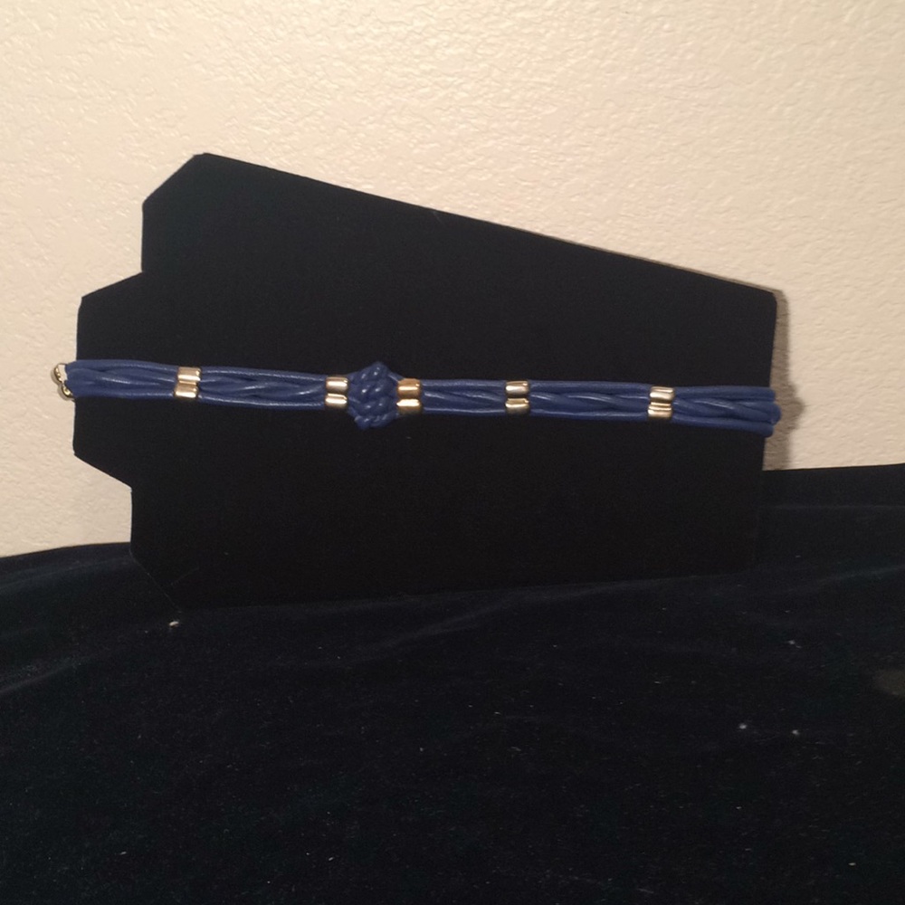 Navy Blue Roped Belt